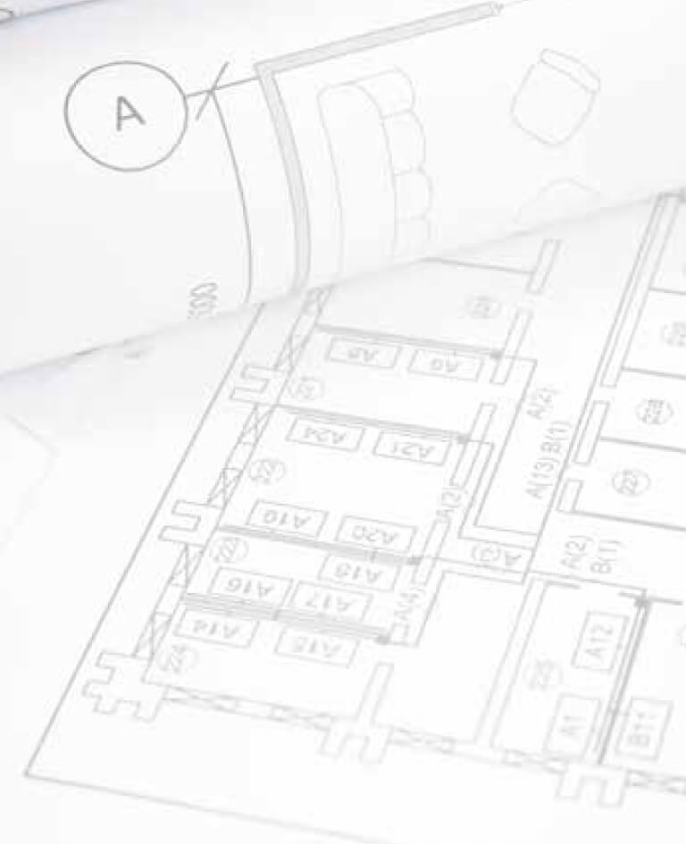 Close up of Architectural drawing